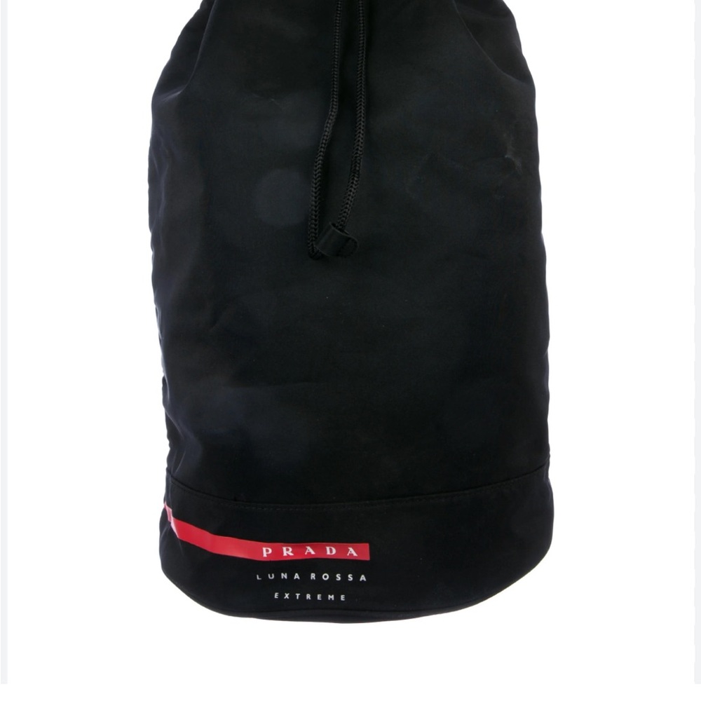 Prada Black and Red Duffel Bag Sleek Design